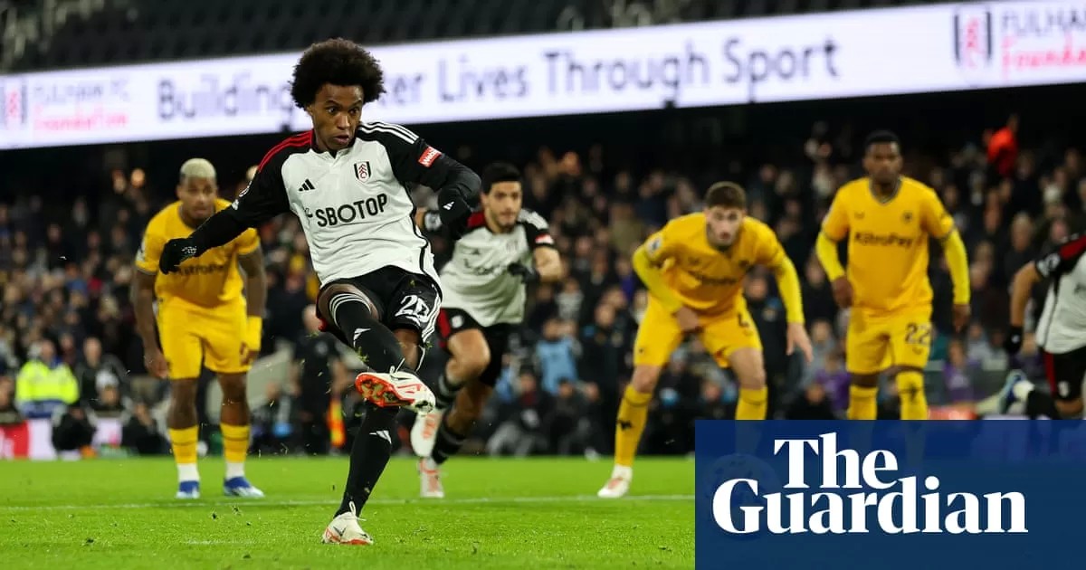 Willian’s pair of penalties help Fulham to dramatic late win against Wolves