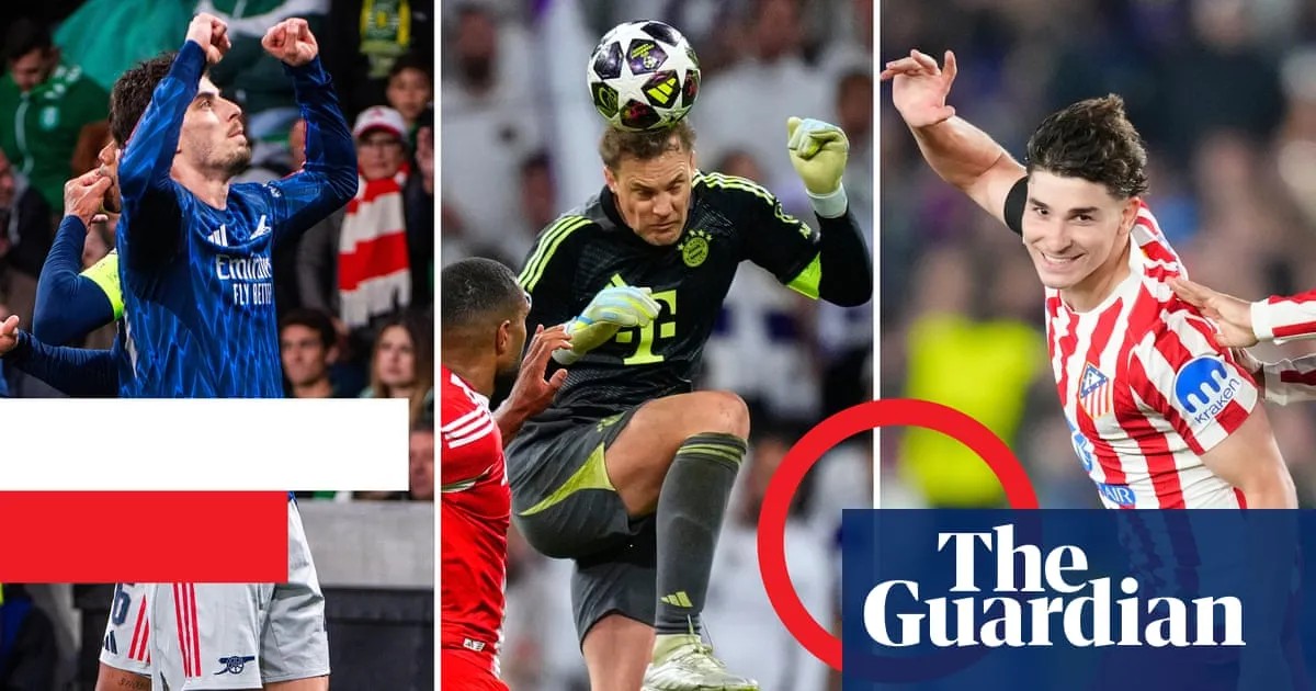 Champions League review: a brilliant Georgian, Bayern’s regret and Arsenal refind their faith