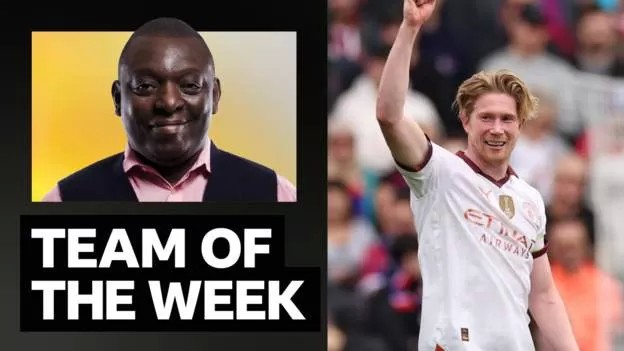Who had his manager blowing kisses? Garth Crooks' Team of the Week