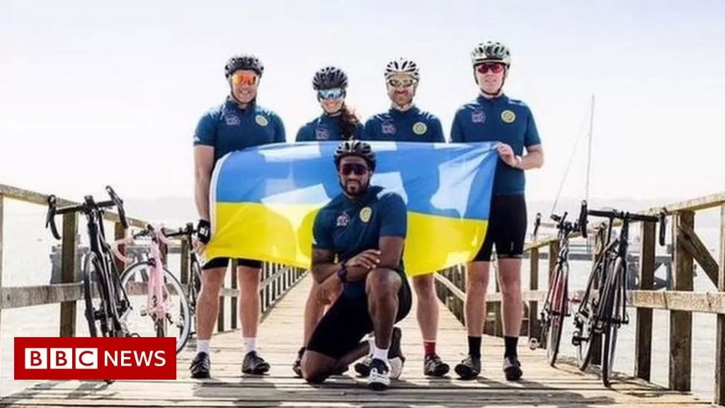 Ex-Cherries and Pompey player Sylvain Distin cycling for Ukraine