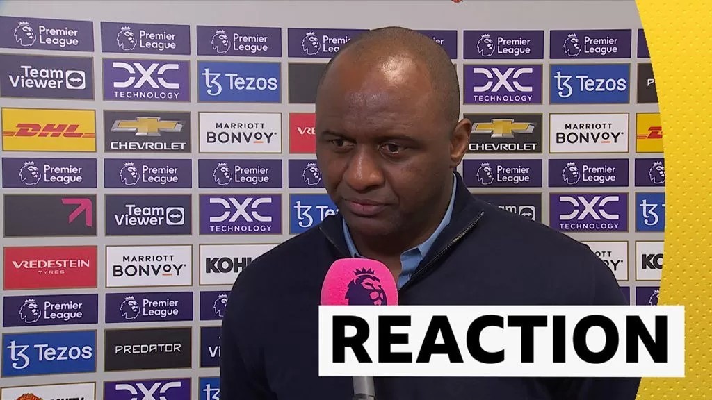 Vieira takes ‘lots of positives’ from Palace defeat